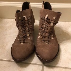 Brown and Tan Rebels booties